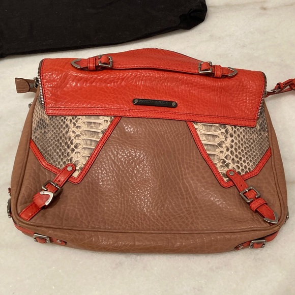 Rebecca Minkoff Collection Cali Snake-Print Shoulder Bag - Picture 12 of 16